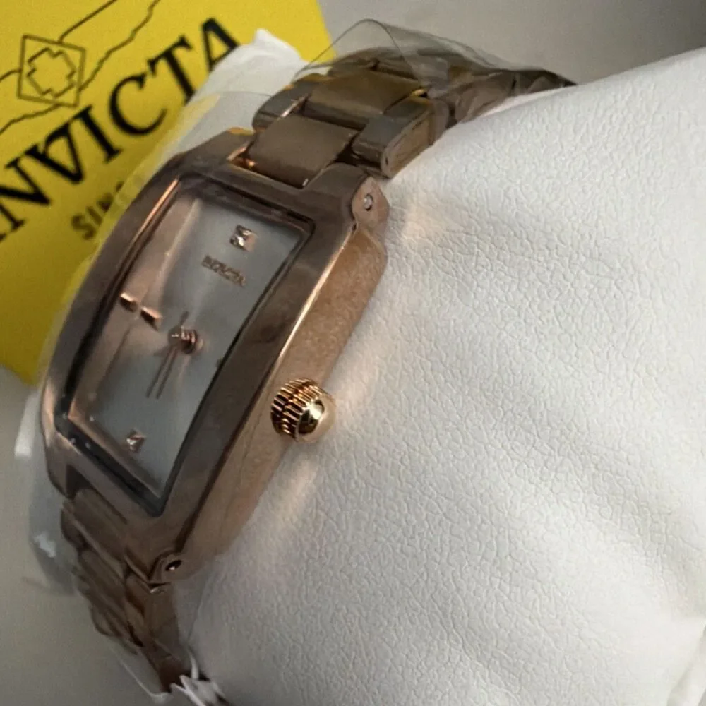 Invicta Wildflower Women's Watch Rectangle face Rose Gold 22 mm 69446